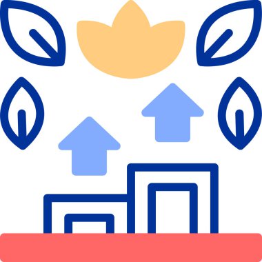 Seo simgesinin vektör illüstrasyonu