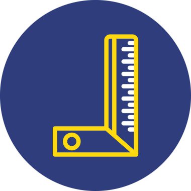 cetvel simgesi çizimi ölçülüyor