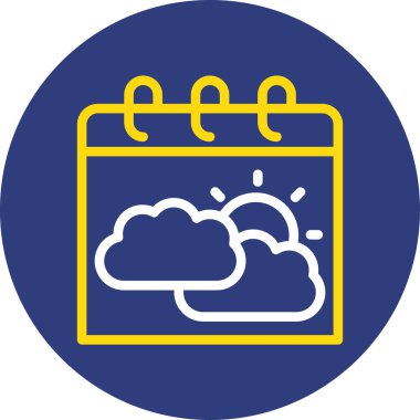 Takvim simgesi vektör illüstrasyonu