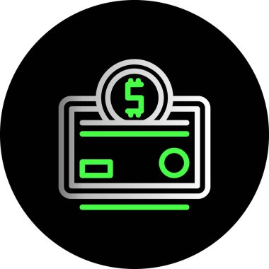 Dolar simgesi, vektör illüstrasyonu