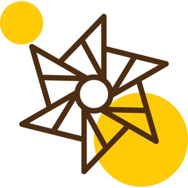 çiçek simgesi vektör illüstrasyonu