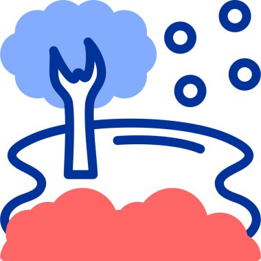 Bulut. Web simgesi basit illüstrasyon