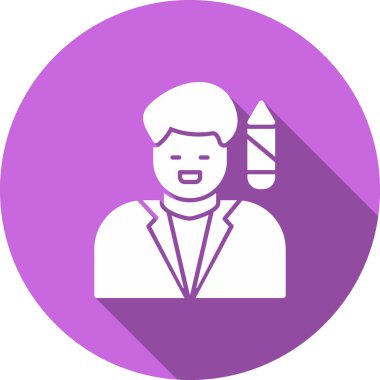 Bir insan simgesinin vektör illüstrasyonu