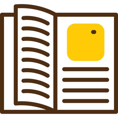 Kitap. Web simgesi basit illüstrasyon