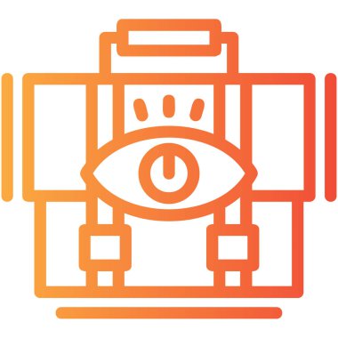 Göz. Web simgesi basit illüstrasyon