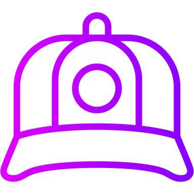 Şapka. Web simgesi basit illüstrasyon