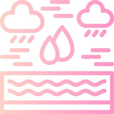 Bulut simgesi vektör illüstrasyonu