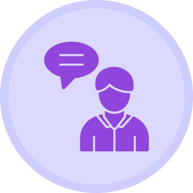 avatar. Web simgesi basit illüstrasyon