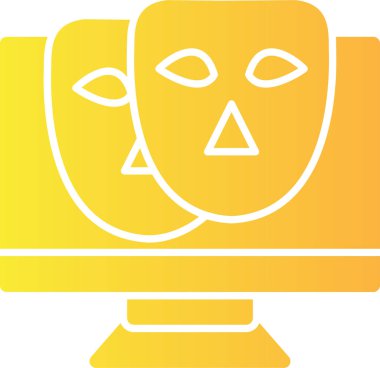 Robot simgesinin vektör illüstrasyonu