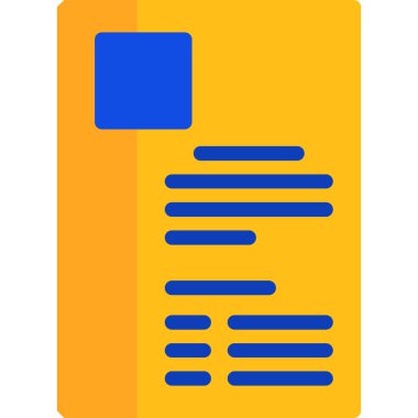 belge simgesi vektör illüstrasyonu