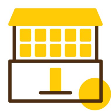 Bir evin vektör illüstrasyonu