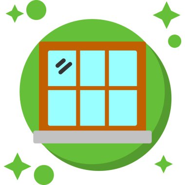 pencere web simgesi, vektör illüstrasyonu