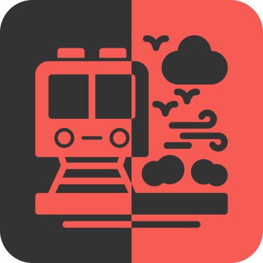 Projeniz için vektör tren simgesi