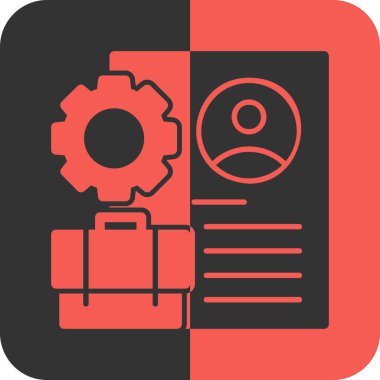 iş yönetimi simgesi, vektör illüstrasyonu