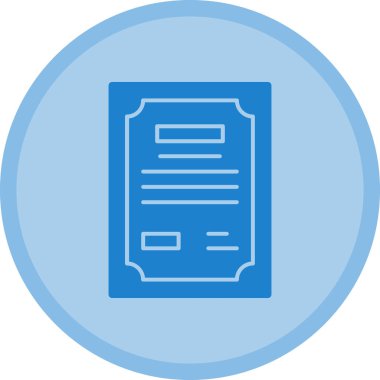 Belge. Web simgesi basit illüstrasyon