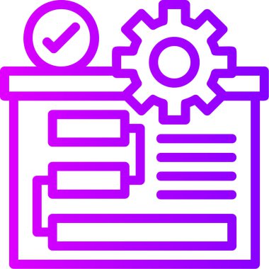 Teçhizat Web simgesi basit illüstrasyon