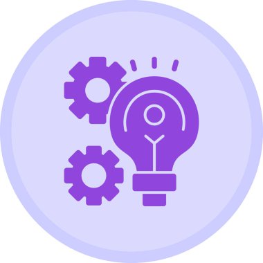 Bir fikrim var. Web simgesi basit illüstrasyon