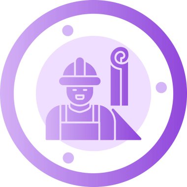 Bir bina simgesinin vektör illüstrasyonu