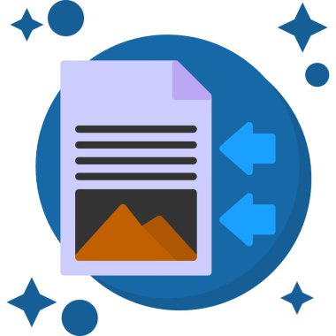 dosya simgesi, vektör illüstrasyonu