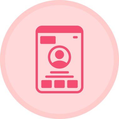 Cep telefonu. Web simgesi basit tasarım