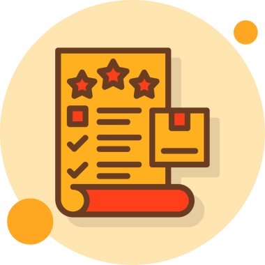 Sertifika simgesi, vektör illüstrasyonu.