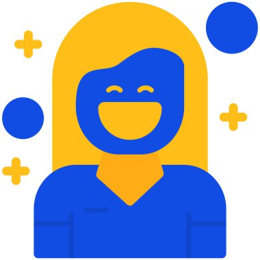 Avatar kız yüzü simgesi