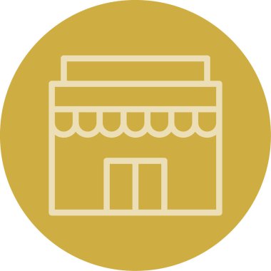 dükkan simgesi vektör illüstrasyonu