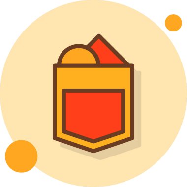 Kutu. Web simgesi basit illüstrasyon