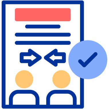 belge simgesi, vektör çizimi