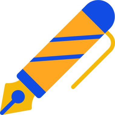 Kalem. Web simgesi basit illüstrasyon