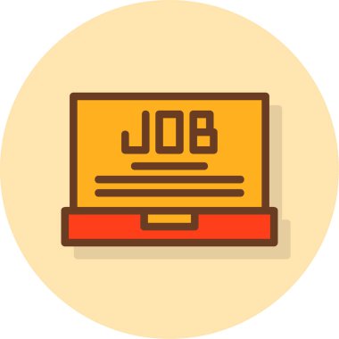 iş rengi simge, vektör illüstrasyonu