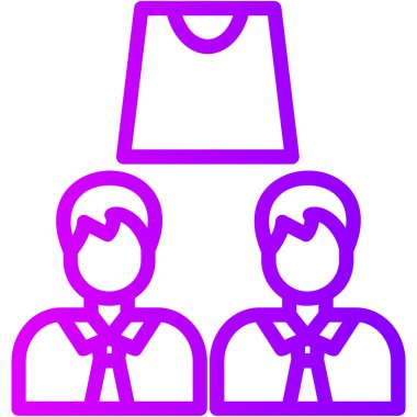 İnsan simgesinin vektör illüstrasyonu