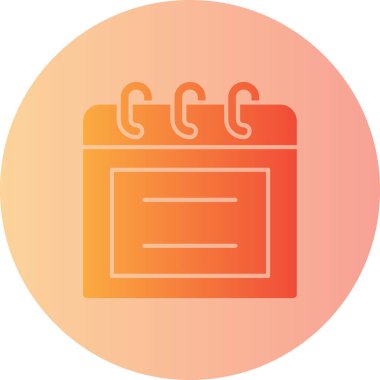 Takvim. Web simgesi basit illüstrasyon