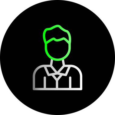 avatar vektör çizgi simgesi