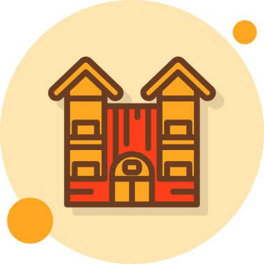 ev simgesi vektör illüstrasyonu