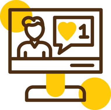 laptop simgesi, modern tasarım illüstrasyon tasarımı