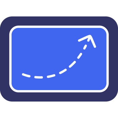 Ok. Web simgesi basit illüstrasyon