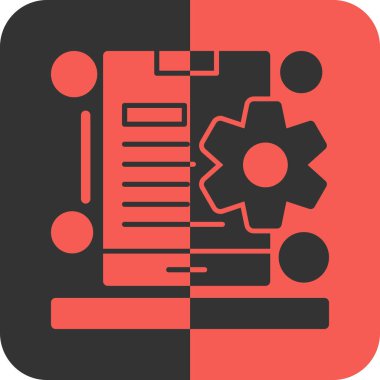 veri ayarları simgesi düz biçimdedir. vektör illüstrasyonu.