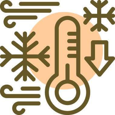 Termometre. Web simgesi basit illüstrasyon