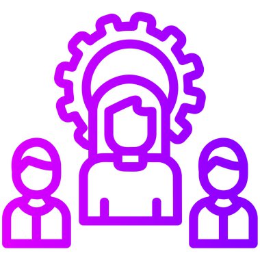 Takım. Web simgesi basit illüstrasyon