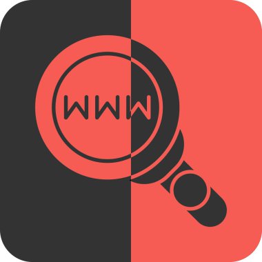 Arama simgesinin vektör illüstrasyonu