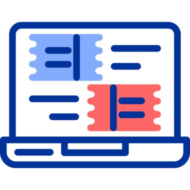 bilgisayar simgesi modern vektör illüstrasyonu