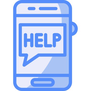 yardım iletisi yardım simgesi - taslak biçimi