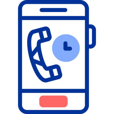 Telefonunuz var. Web simgesi basit illüstrasyon