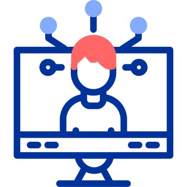 avatar. Web simgesi basit illüstrasyon