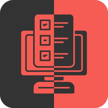 Web simgesi, kartvizitin vektör illüstrasyonu