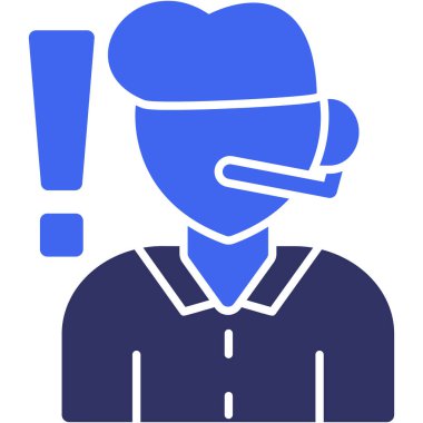 Maske. Web simgesi basit illüstrasyon