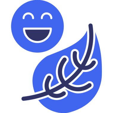 Gülümse ikon vektör illüstrasyonu