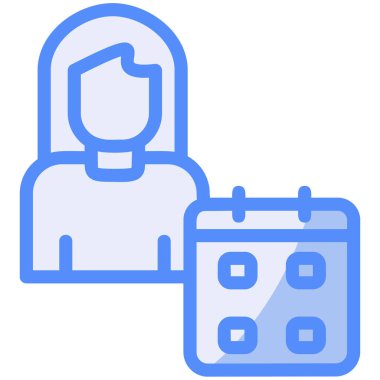 Takvim. Web simgesi basit illüstrasyon