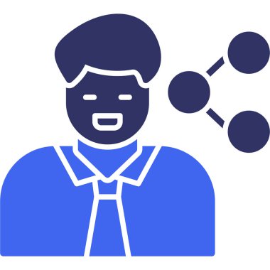 avatar. Web simgesi basit illüstrasyon